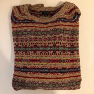 100% Lambs Wool Fair Isle Sweater